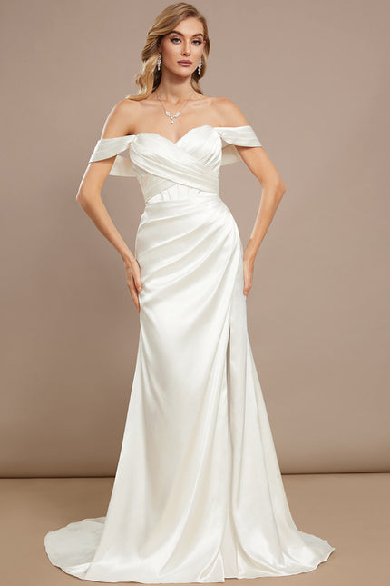 Robe De Mariée Satinée Élégante - gallery 6