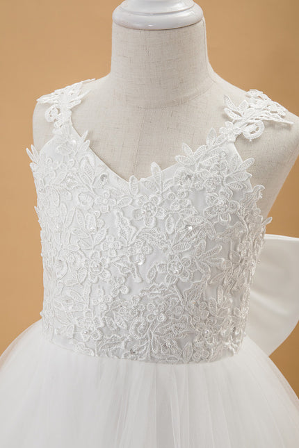 Robe Enfant Élégante À Nœud Large - gallery 8