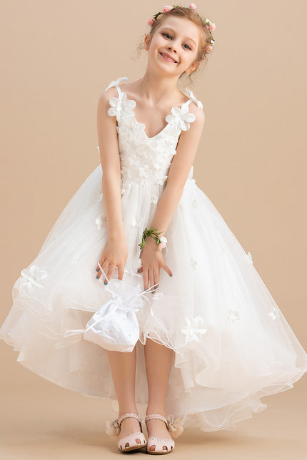 Robe Enfant Tulle Fleuri Élégante - gallery 2