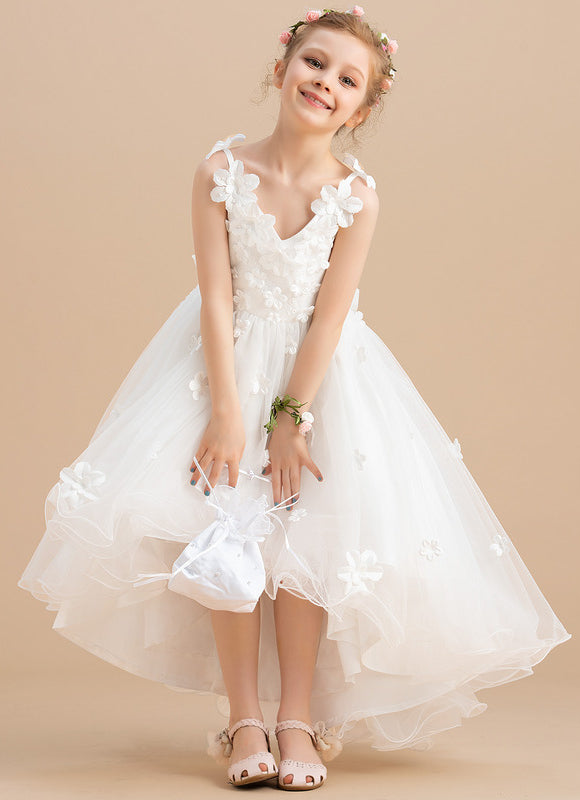 Robe Enfant Tulle Fleuri Élégante - gallery 2