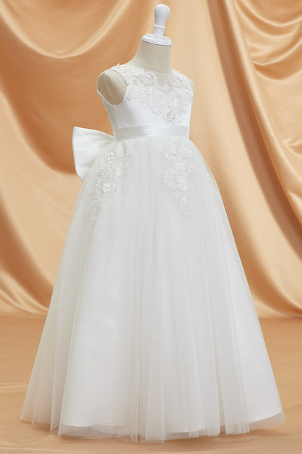 Robe Enfant Élégante Avec Nœud - gallery 1