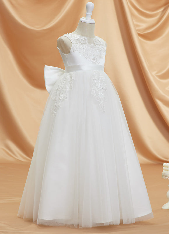 Robe Enfant Élégante Avec Nœud - gallery 1