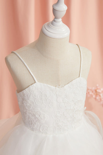 Robe Enfant Tulle À Volants Élégants - gallery 4