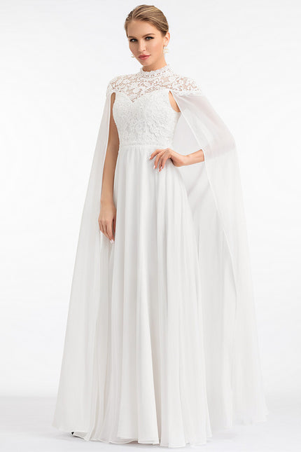 Robe Nuptiale Élégante Avec Cape - gallery 6