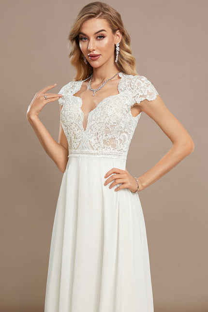 Robe Nuptiale Col V Délicate - gallery 4