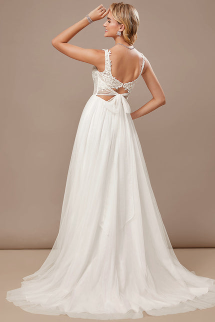 Robe Nuptiale Élégante En Tulle - gallery 6