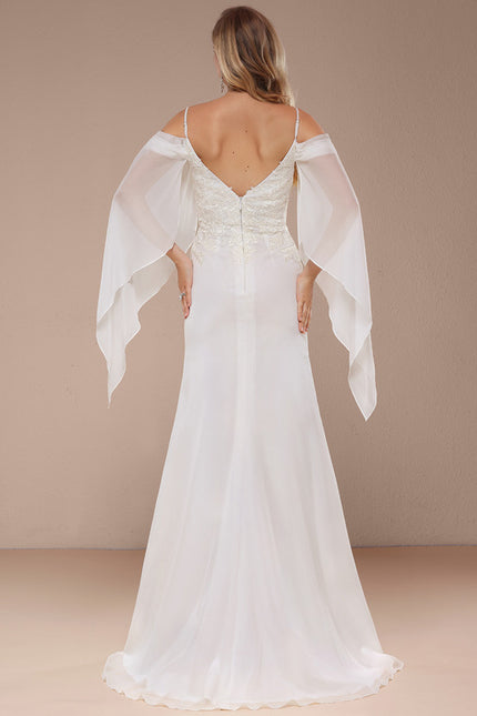 Robe De Mariée Élégante À Traîne - gallery 2