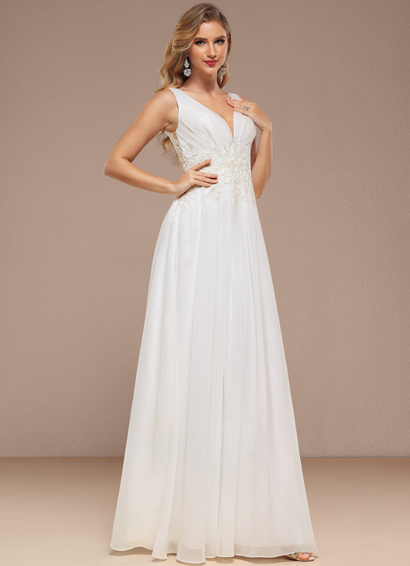 Robe Nuptiale Col V Scintillante - gallery 2