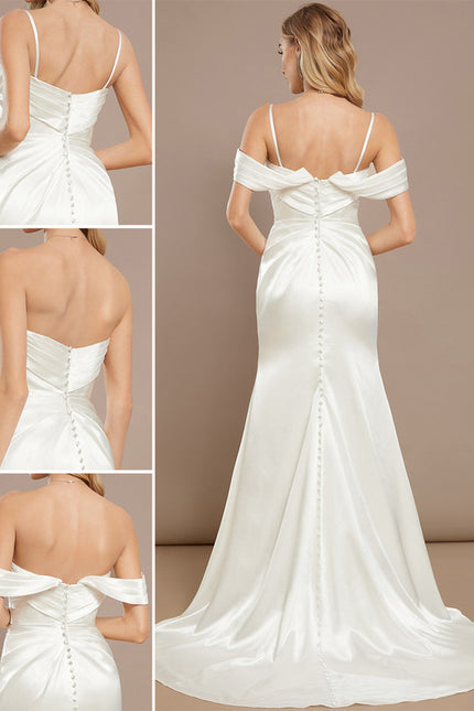 Robe De Mariée Satinée Élégante - gallery 1
