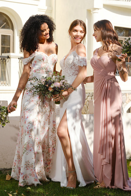 Robe Nuptiale Élégante À Traîne - gallery 4