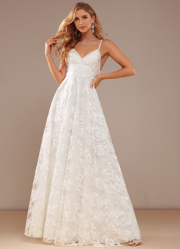 Robe Nuptiale Élégante À Fente - gallery 4