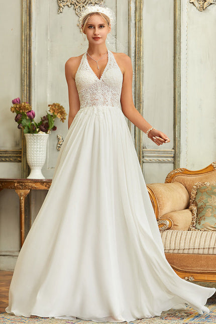 Robe Nuptiale Fluide À Dos Nu - gallery 3