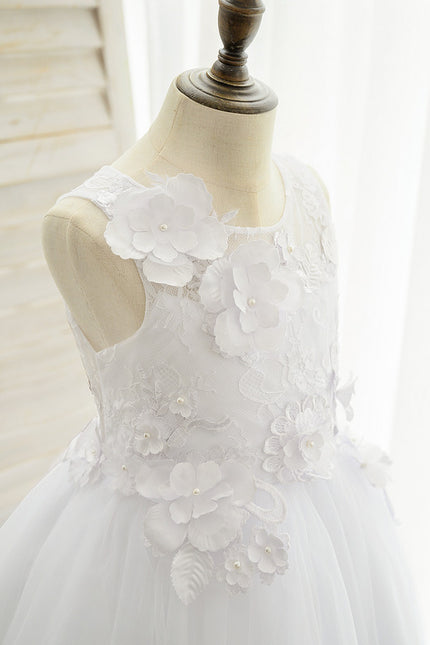 Robe Enfant Florale En Tulle