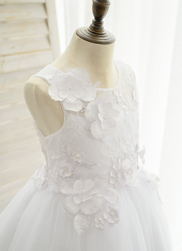 Robe Enfant Florale En Tulle