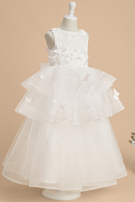 Robe Enfant Nuptiale À Volants - gallery 3
