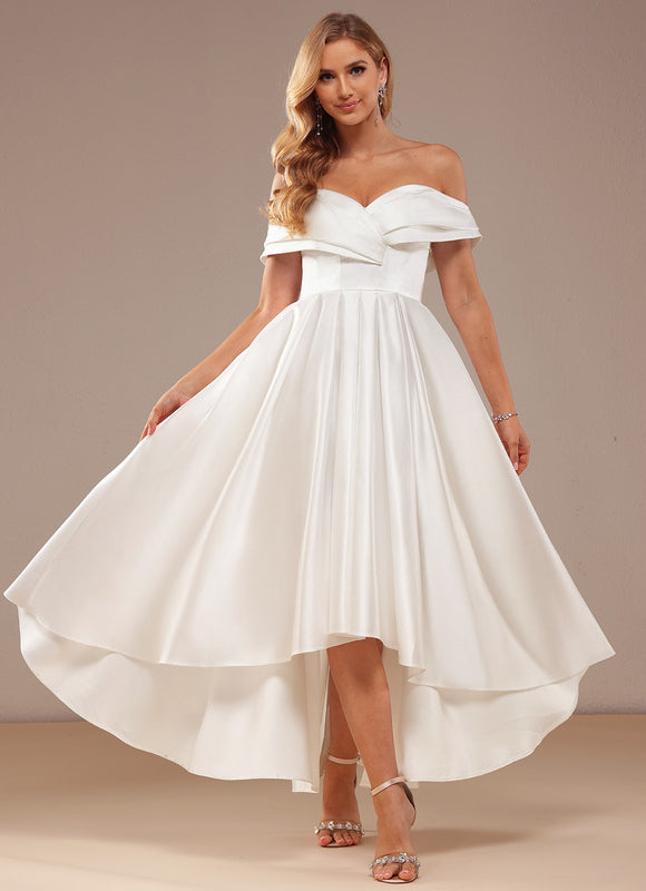 Robe Nuptiale Satinée Épurée Élégante