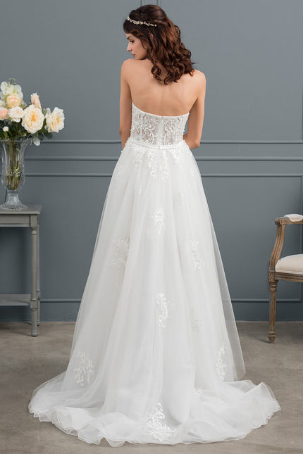 Robe Nuptiale Chic À Traîne - gallery 4