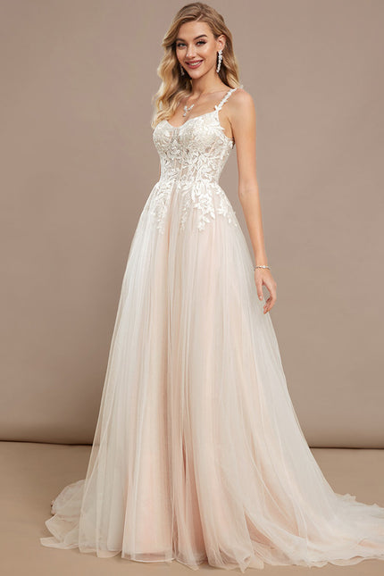 Robe Nuptiale Éthérée En Tulle - gallery 1