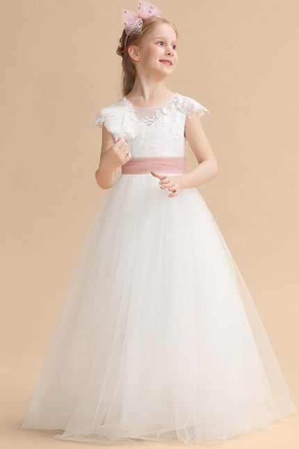 Robe Enfant Élégante À Dos Nu - gallery 1