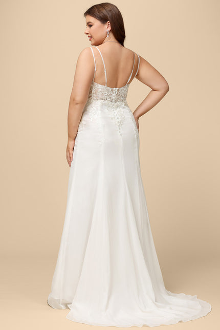 Robe De Mariée Moderne En Mousseline - gallery 8