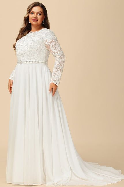 Robe Nuptiale Romantique À Manches Longues - gallery 5