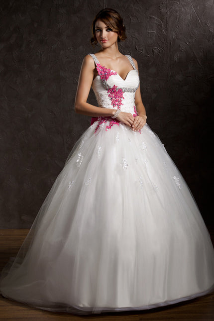 Robe Nuptiale Éclatante En Tulle - gallery 3