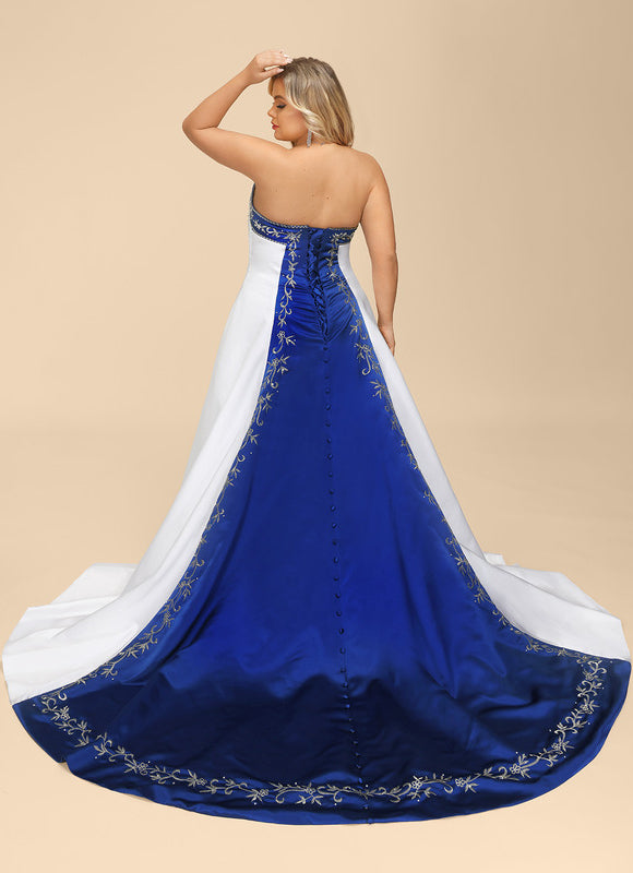 Robe De Mariee Bleu Et Blanche - gallery 7