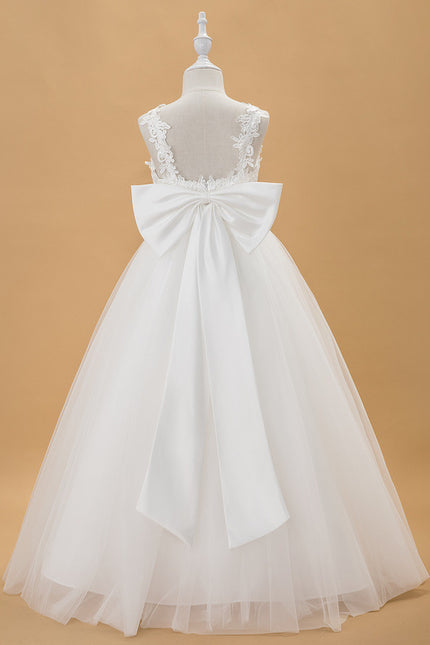 Robe Enfant Élégante À Nœud Large - gallery 6