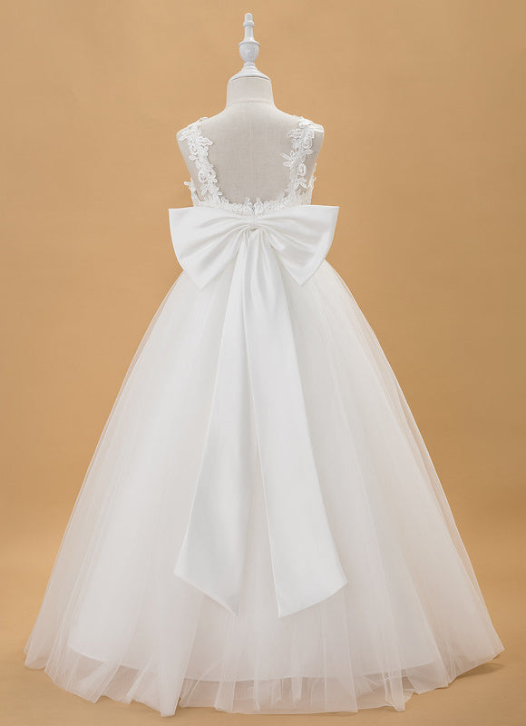 Robe Enfant Élégante À Nœud Large - gallery 6