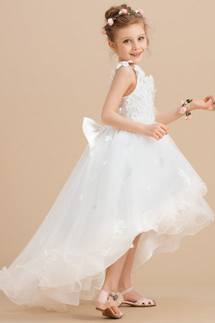 Robe Enfant Tulle Fleuri Élégante - gallery 4