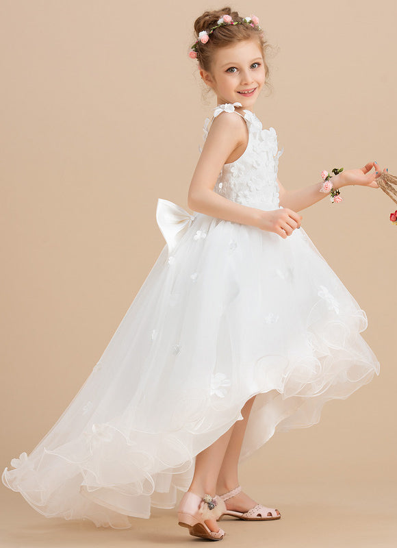 Robe Enfant Tulle Fleuri Élégante - gallery 4