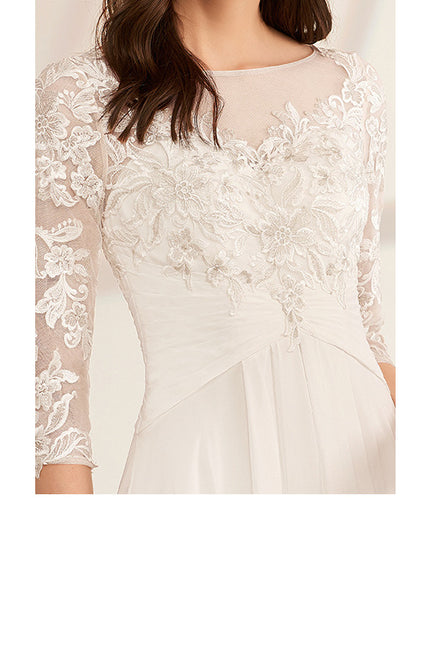 Robe De Mariée Fluide À Volants - gallery 2