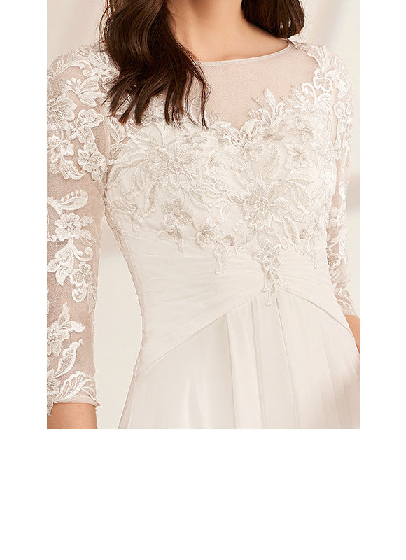 Robe De Mariée Fluide À Volants - gallery 2
