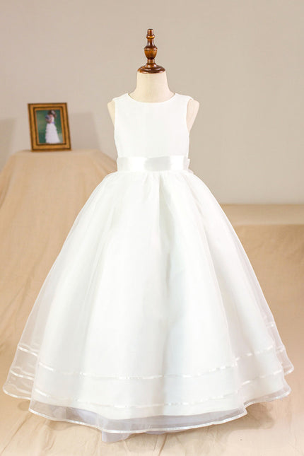Robe Enfant Mariage Élégante En Satin