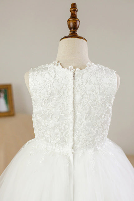Robe Enfant Nuptiale En Tulle. - gallery 3