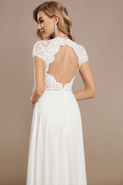 Robe Nuptiale Col V Délicate - gallery 6