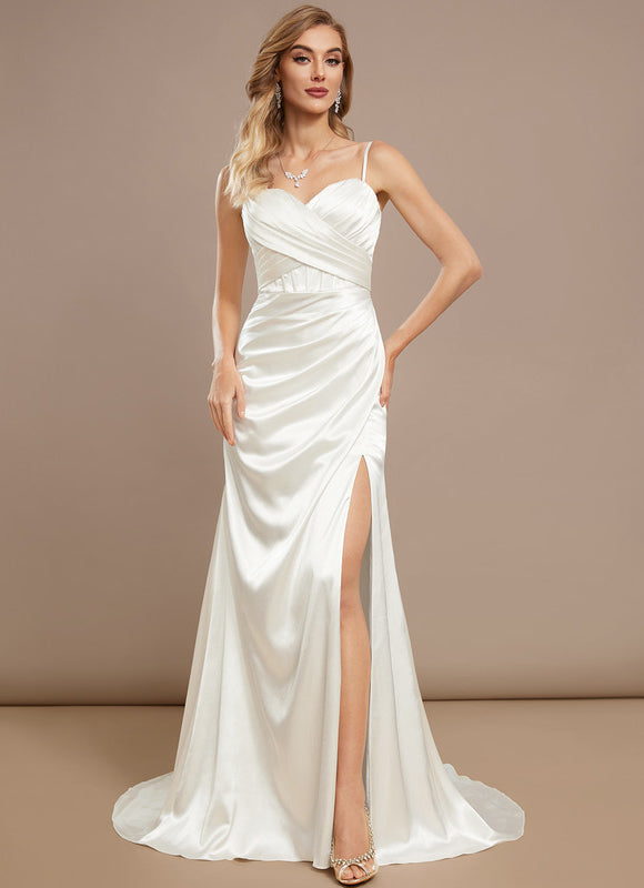 Robe De Mariée Satinée Élégante - gallery 4