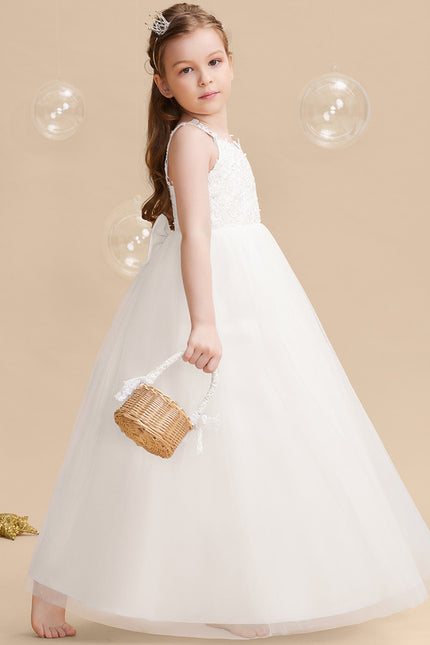 Robe Enfant Élégante À Nœud Large - gallery 1