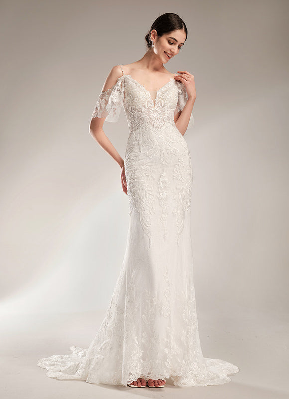 Robe De Mariée Dentelle Romantique Élégante
