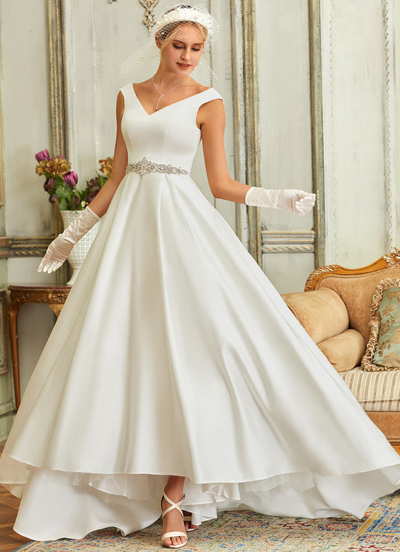 Robe De Mariée Moderne En Soie - gallery 1