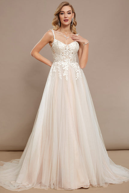 Robe Nuptiale Éthérée En Tulle