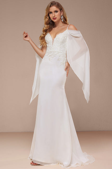 Robe De Mariée Élégante À Traîne - gallery 5