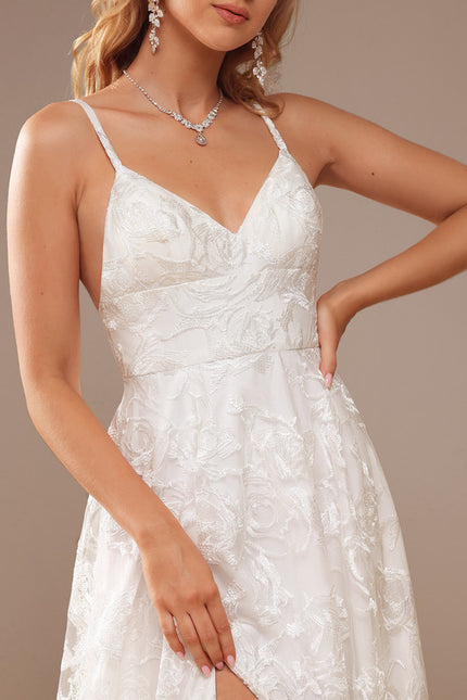 Robe Nuptiale Élégante À Fente - gallery 1