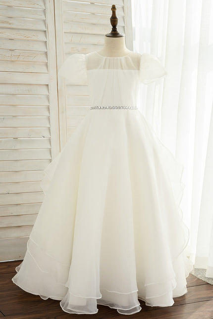 Robe Enfant Élégante En Organza - gallery 3