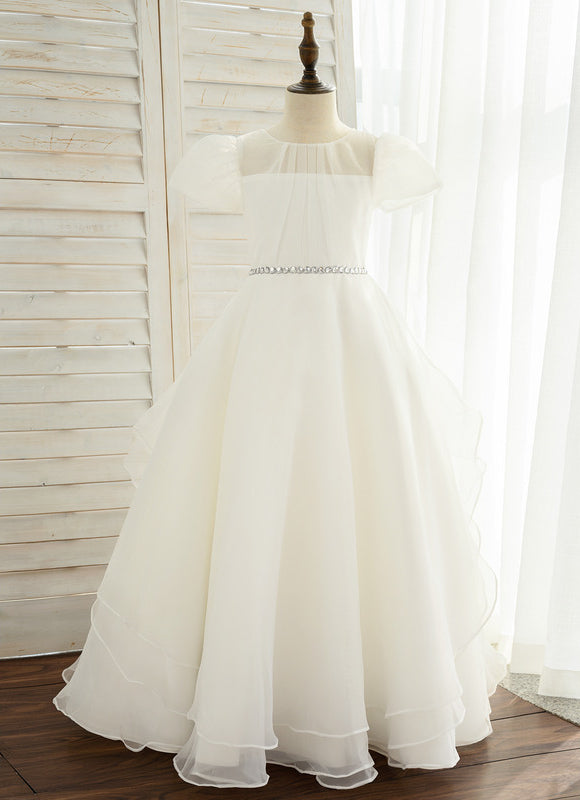 Robe Enfant Élégante En Organza - gallery 3