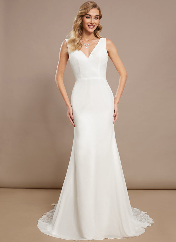 Robe De Mariée Sirène Élégante Dentelle - gallery 2