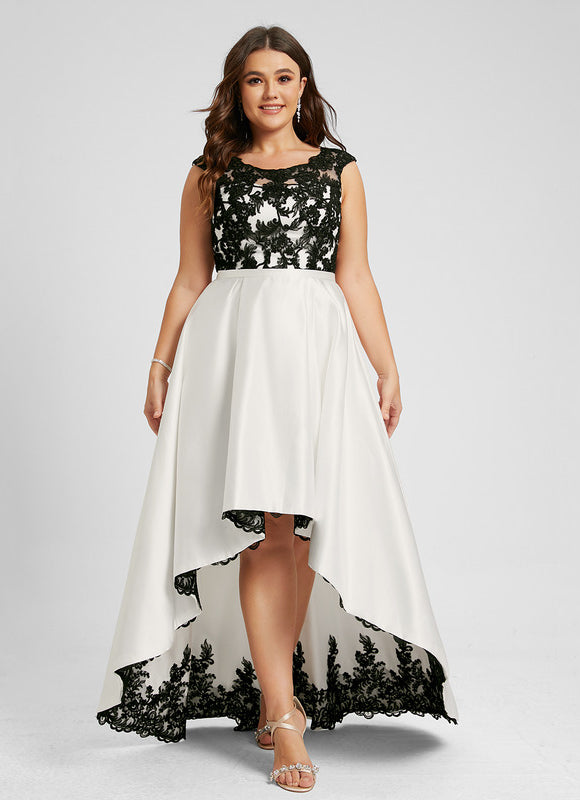 Robe De Bal Chic Bicolore Élégante - gallery 9