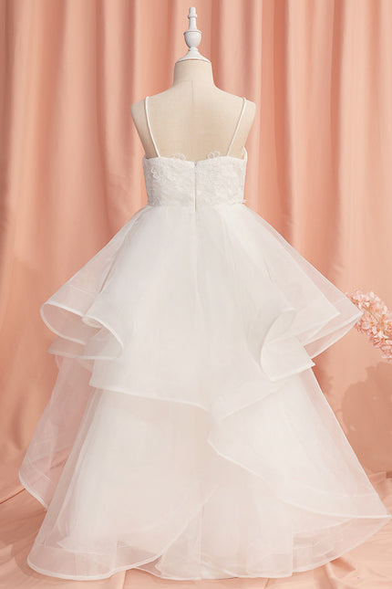 Robe Enfant Tulle À Volants Élégants - gallery 2