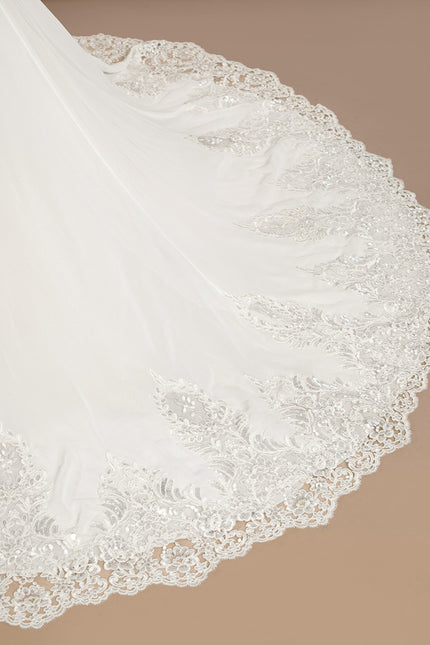 Robe Nuptiale Romantique À Manches Légères - gallery 6