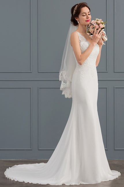 Robe Nuptiale Élégante À Dentelle Raffinée - gallery 2